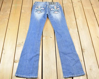 Vintage Y2K Miss Me Denim Jean Shorts Size 28 X 1 / 90s Shorts
