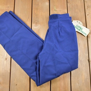 Vintage 1970&#39;s Navy Dress Pant Trousers with Original Tags Size 26 x 30 / Vintage Pants / Vintage Dress Pants / Vintage Bottoms