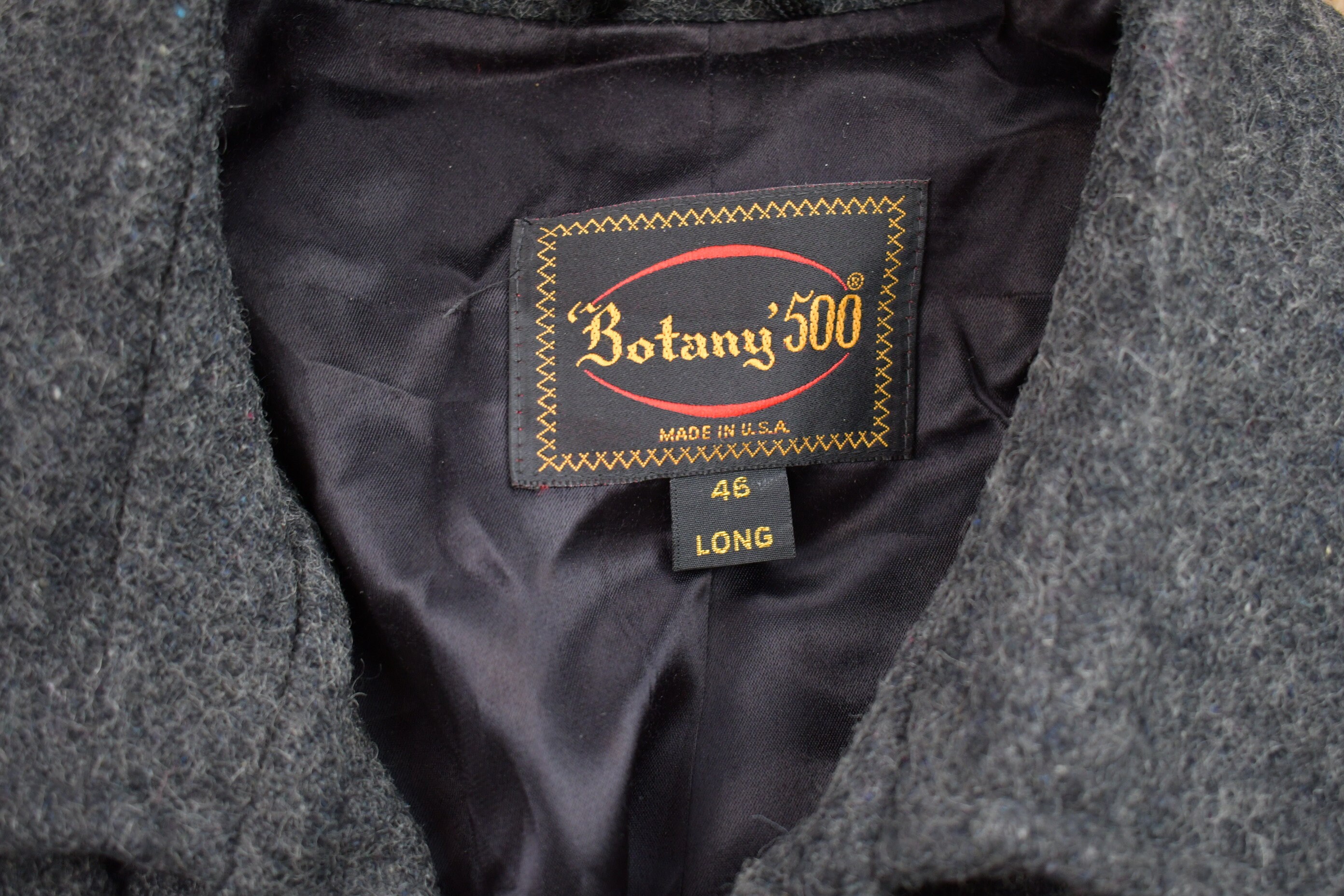 ジャケット・アウター [SullneArchives] 90s Wool Mode Blouson Vintage 1990s Botany 500 100% Wool Jacket / Wool Jacket