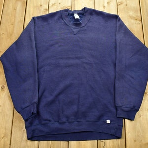 Vintage 1990's Russell Athletics Blank Crewneck Sweatshirt / 90s Crewneck / Souvenir / Athleisure / Streetwear / Made In USA