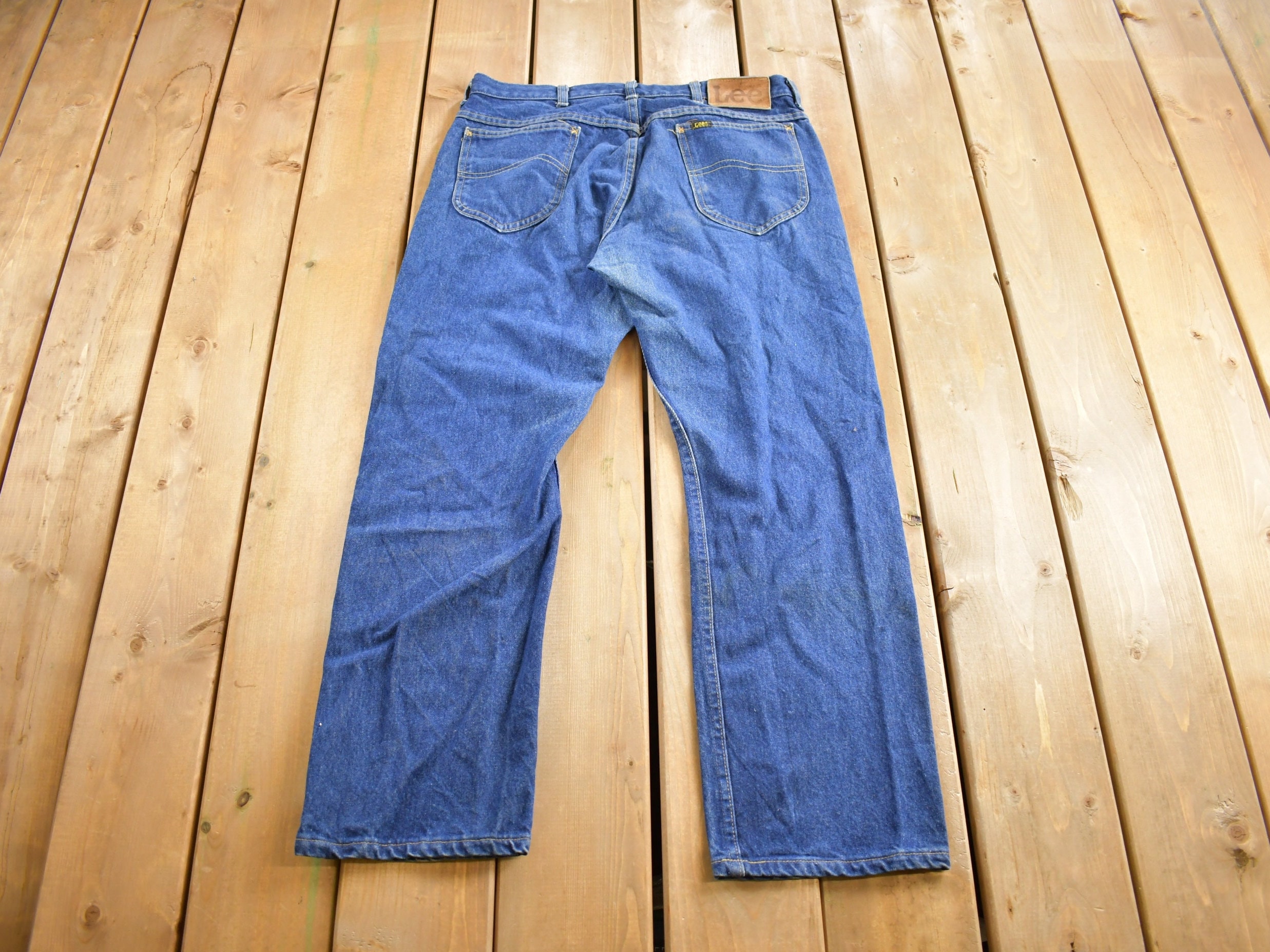 最終値下げ 70s-80s Vintage Lee 202W33L30 USA製 Vintage 1970s Lee Riders Jeans Size 34 X 30 / Vintage Denim