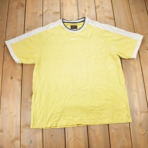Vintage 1990s Nike Mini Swoosh Thick T-Shirt / 90s / Vintage Streetwear / Embroidered / Single Stitch / 90s Nike Tee