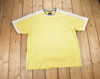 Vintage 1990s Nike Mini Swoosh Thick T-Shirt / 90s / Vintage Streetwear / Embroidered / Single Stitch / 90s Nike Tee