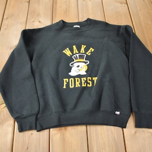 Vintage 1990s Wake Forest University Collegiate Youth Size Russell Athletic Crewneck Made In USA