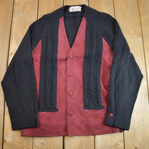 Vintage 1990s 100% Wool Knit Cardigan Sweater