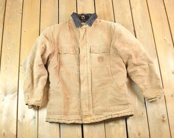 Vintage 1990s Carhartt Aztec Western Active Jac Jacket Size
