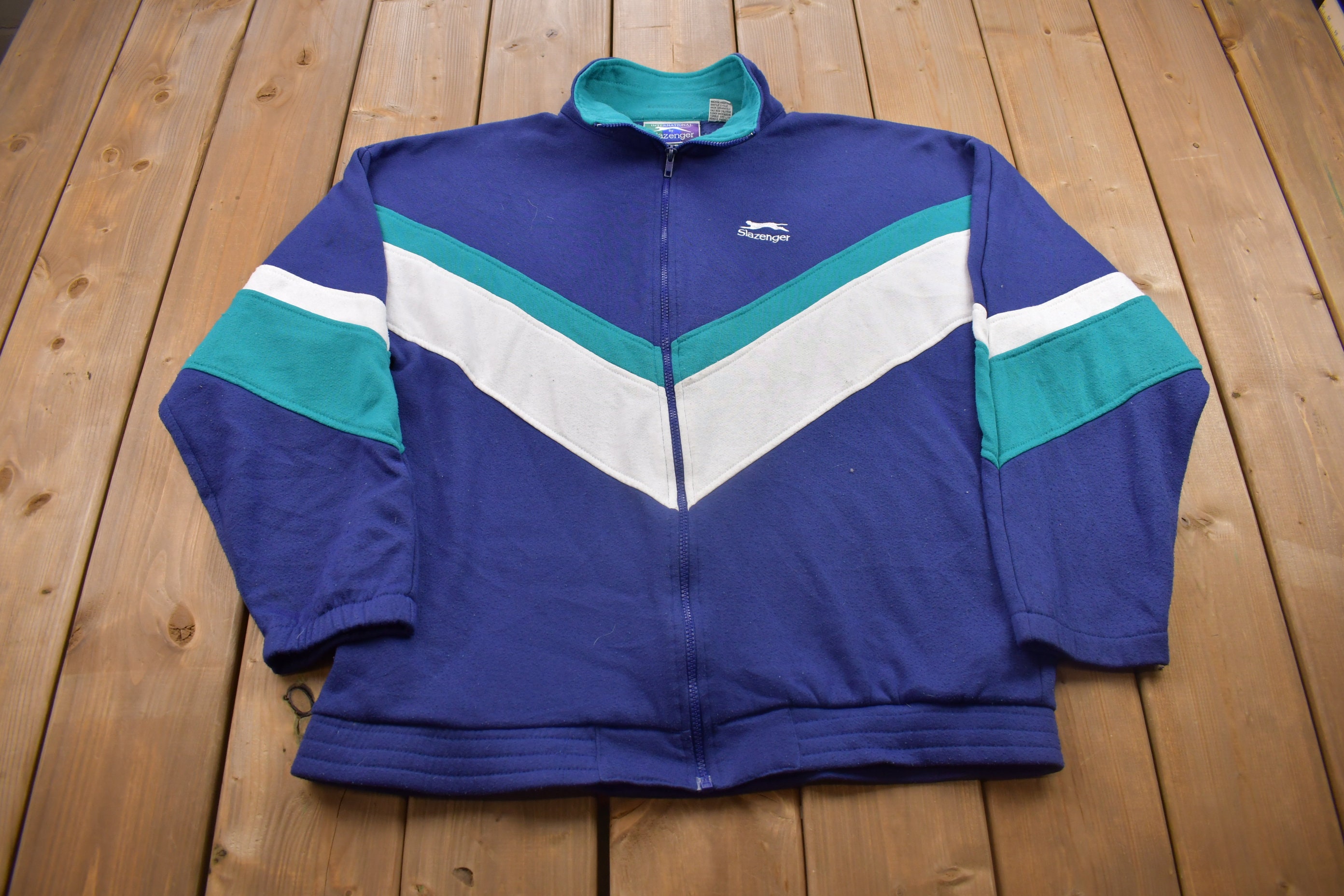 Vintage 1990s Slazenger up Sweatshirt 90s Sweater Jacket Etsy Norway