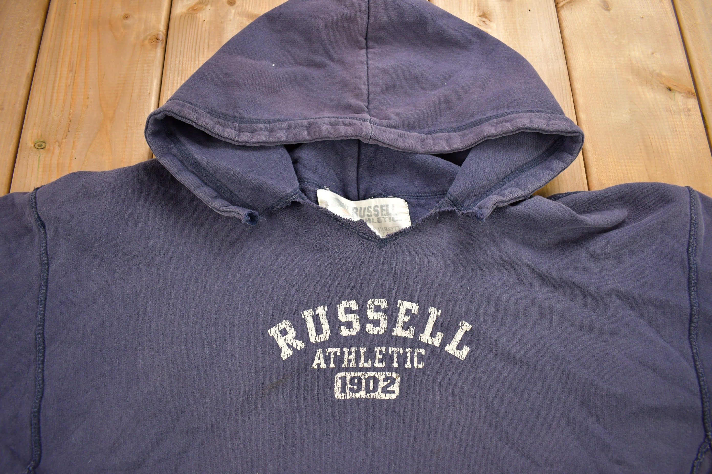 Vintage 1990s Russell Athletics Varsity Style Distressed Vintage 1990s Russell Athletics Varsity Style Distressed