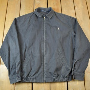 Vintage 1990s Polo Ralph Lauren Harrington Windbreaker / Vintage Polo / Streetwear / Small Pony / 90s Ralph Lauren / Made In Canada / M