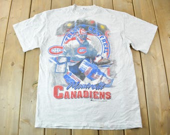Vintage 1992 Montreal Canadiens NHL Graphic T-Shirt / Vintage NHL Fan Gear / Made In Canada / Montreal T Shirt