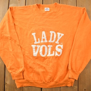 Vintage 1990s Tee Javs &#39;Lady Vols&#39; Tennessee Volunteers Women&#39;s Basketball Crewneck Sweatshirt / 90s Crewneck / Made In USA / Streetwear /