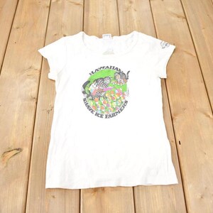 Vintage 1990s Hawaiian Shave Ice Farmers Souvenir Travel T-Shirt