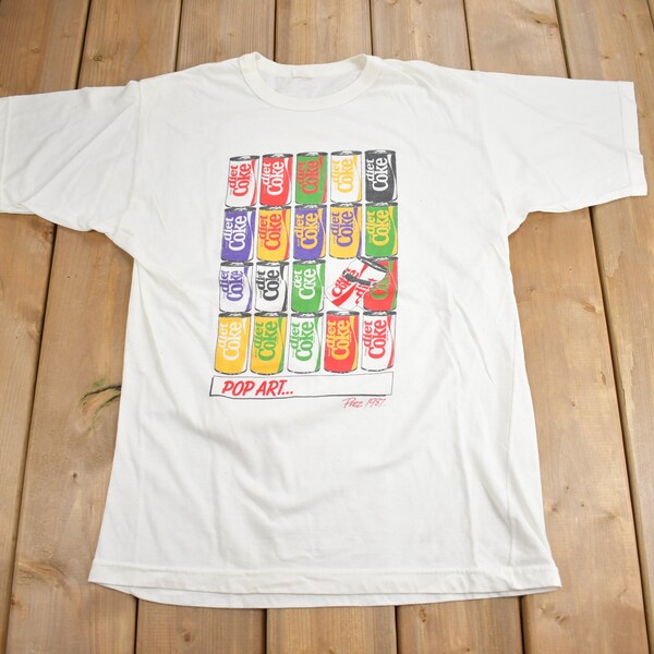 Vintage 1987 Diet Coke Pop Art Graphic T Shirt / Prez / Vintage T Shirt / Streetwear / Graphic Tee / Made In Canada