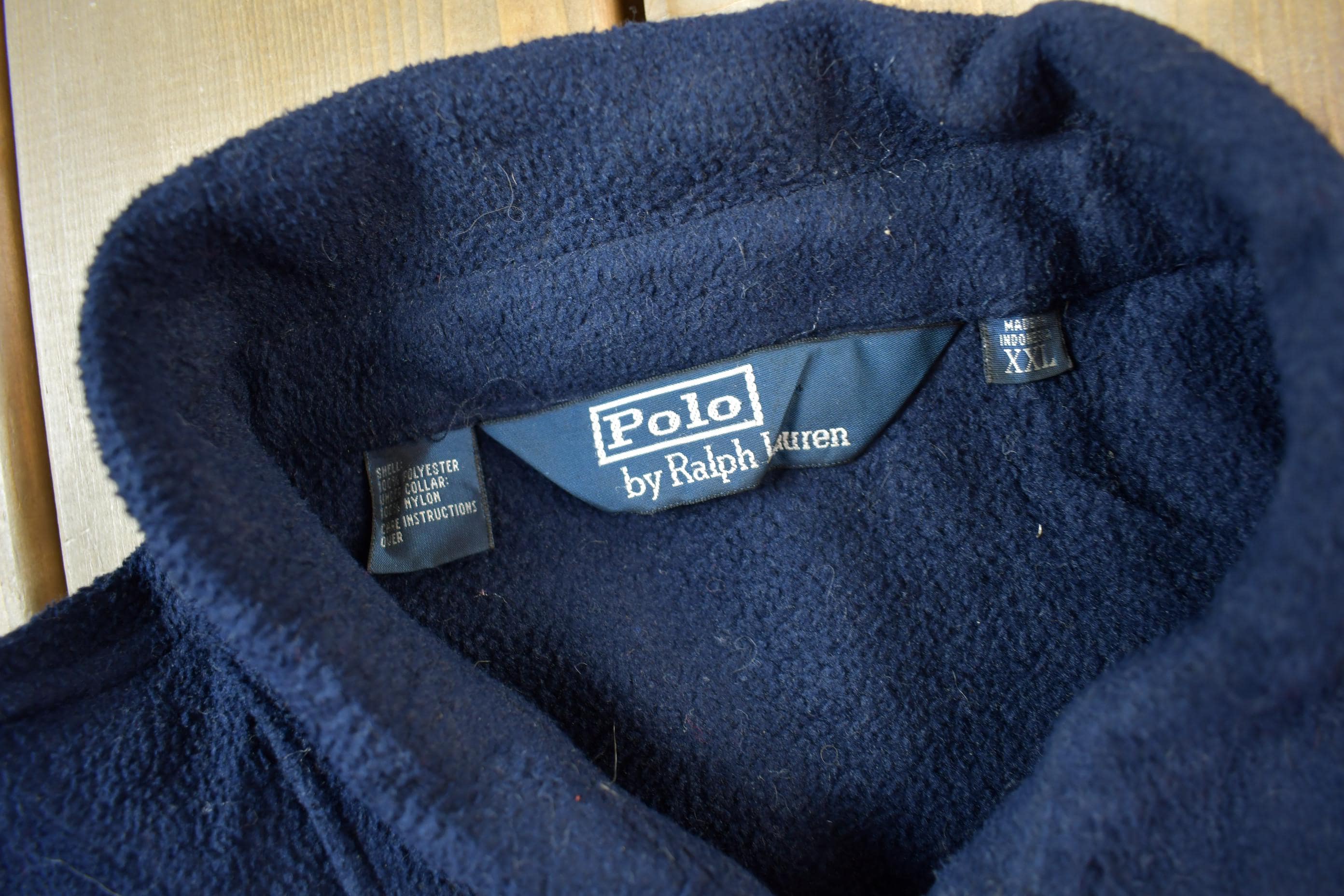 Vintage 1990s Polo Ralph Lauren Zip up Polartec Fleece Sweater 