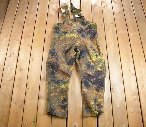 Vintage 1991 German Army Camouflage Suspenders Si… - image 3