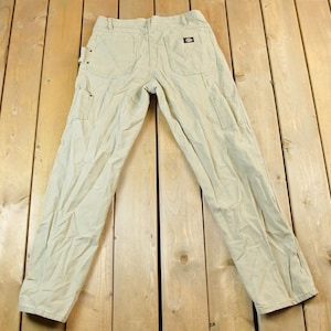 Vintage 1990&#39;s Dickies Tan Jeans Size 34x34 / Made in USA / American Vintage / Workwear / Streetwear / Vintage Pants