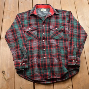 Vintage St John's Bay Flannel Shirt Jacket - Etsy