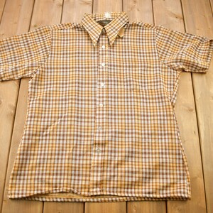 Vintage 1980s Deadstock Town Craft JC Penney Flannel Button Up Shirt / 1980s Button Up / Vintage Flannel / Plaid Flannel