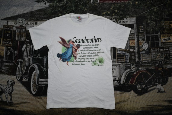 Vintage 1990s Grandmothers Theme Poem Graphic T S… - image 2