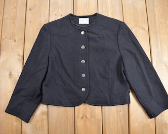 Vintage 1980s Pendleton Cardigan Sweater / Vintage Cardigan / Button Up / Made in USA / Virgin Wool / Plaid Cardigan