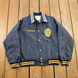 Vintage 1980s Brainerd Community College Bomber Jacket / Snap Button / Streetwear / Souvenir Jacket / Made In USA / Embroidered