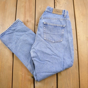 Vintage 1990s Nautica Blue Denim Jeans Size 26 x 24 / Streetwear Fashion / Vintage Denim Bottoms / Made In Canada / Retro Style