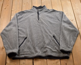 Vintage 1990s Active Wear Fleece Sweater / Outdoorsman / 90s Sweater / Streetwear / Hiking / Fleece Zip up / Outersport Fleece / 90s Fleece