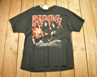 Vintage Style 1992 KISS Revenge Album Tour T-shirt One Side Size S