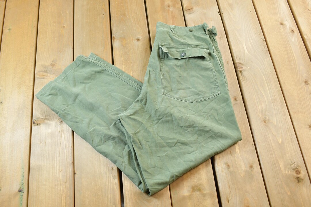 80'S US military genuine military pants made in USA 32x33 men's w32 equivalent vintage /eaa490951