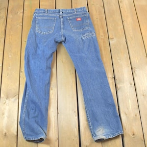 Vintage 1990&#39;s Dickies Regular Jeans Size 34x34 / Made in USA / American Vintage / Workwear / Streetwear / Vintage Pants