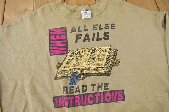 Vintage 1990s When All Else Fails Read The Instru… - image 3