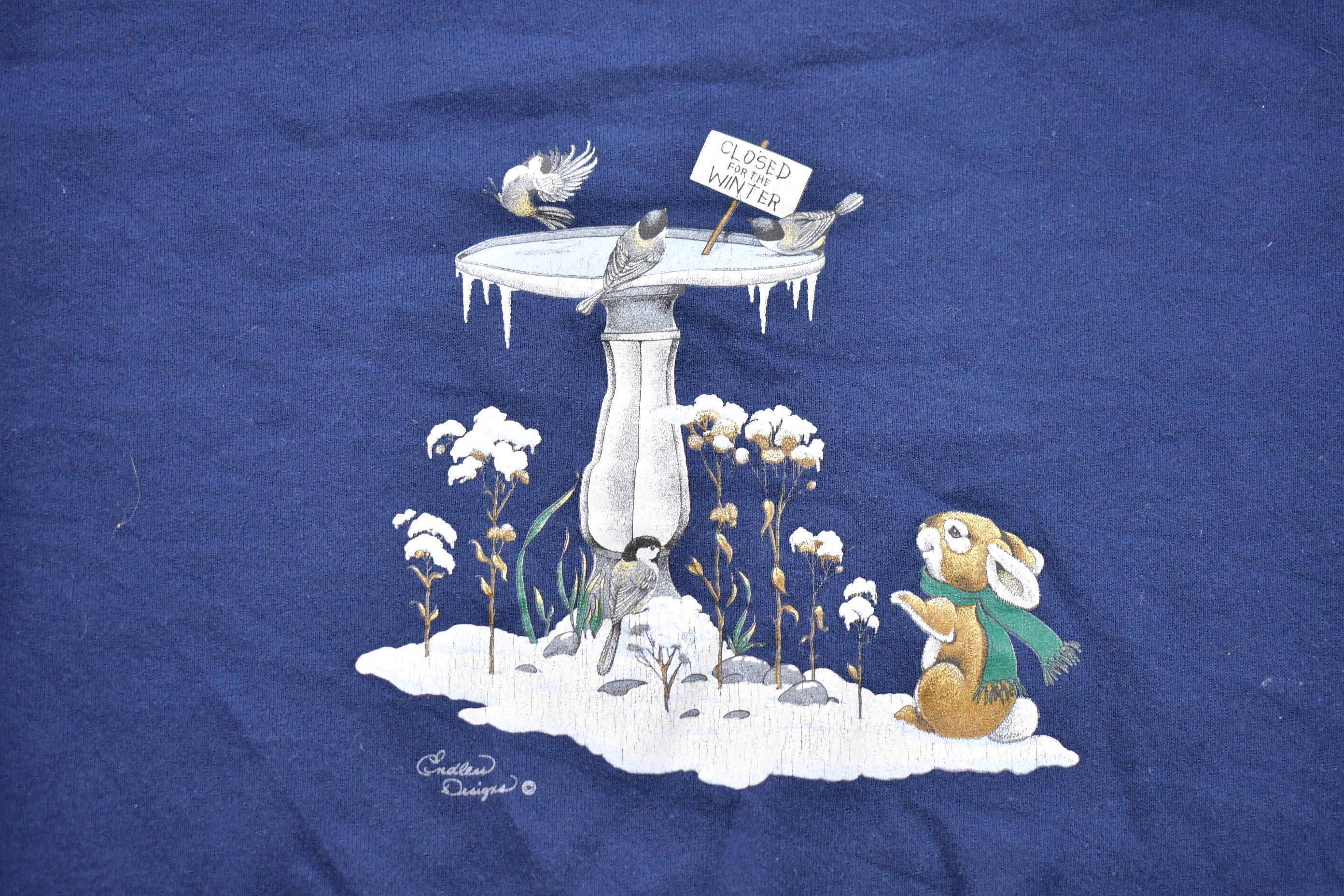 90s ENDLESS DESIGNS USスウェット Vintage 90's / Endless Designs / Women's Large / Navy