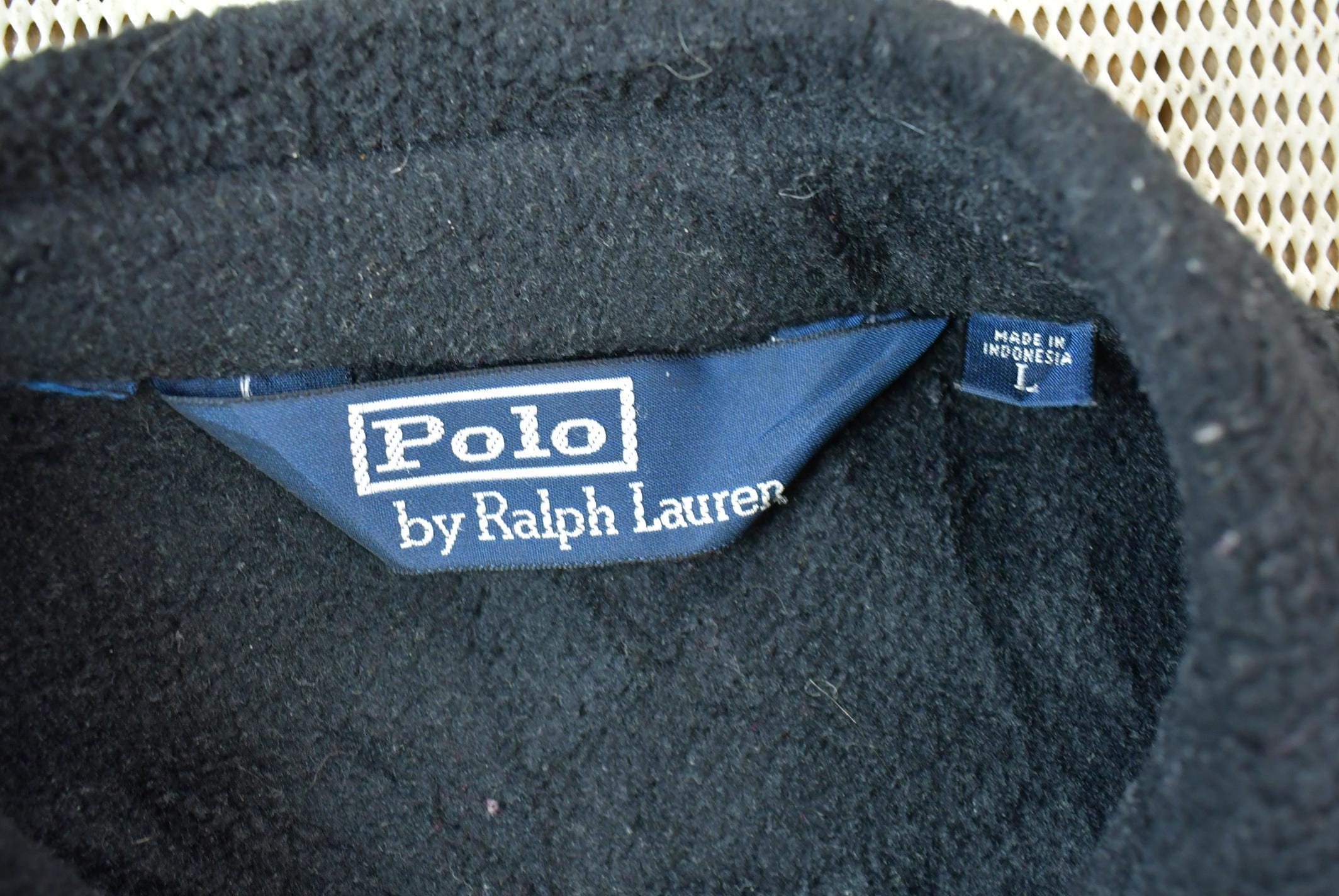 Vintage 1990s Polo Ralph Lauren Zip up Polartec Fleece Sweater 