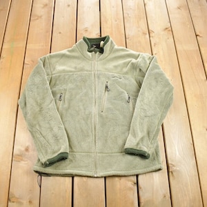 Vintage 1990s Patagonia Green Fleece Sweater / 90s Patagonia / Made In USA / Hiking / Baby Patagonia / 90s Patagonia