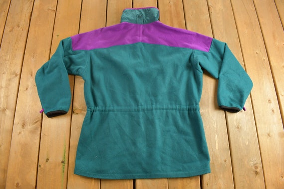 Vintage 1990s Color Block Columbia Fleece Sweater… - image 2