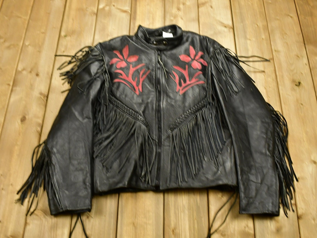 ジャケット・アウター reversible souvenir jacket fullblack&red Mens Souvenir Jacket Japanese Embroidered Pattern REVERSIBLE