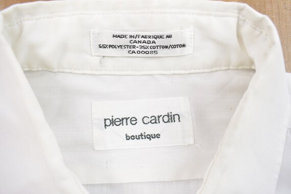 Vintage 1990s Pierre Cardin Button Up Dress Shirt… - image 3