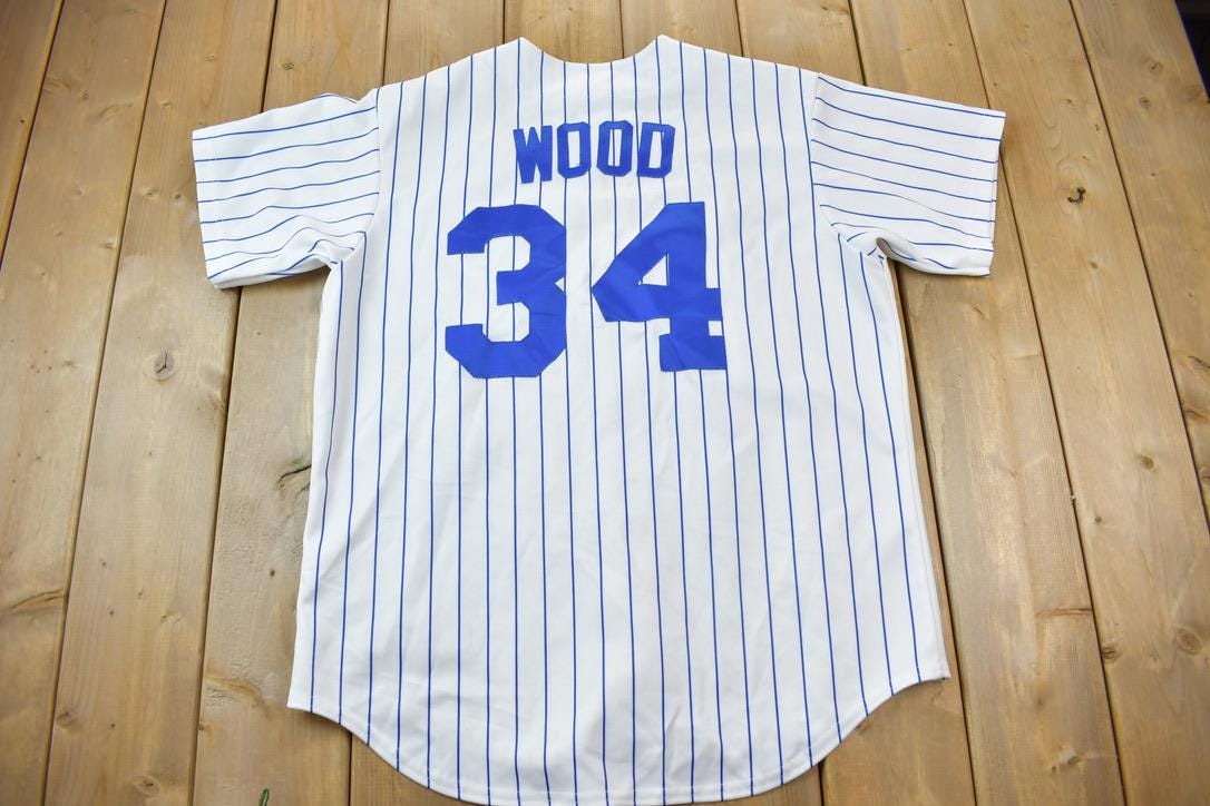 Vintage 1990s Chicago Cubs Wood MLB Majestic Baseball Jersey