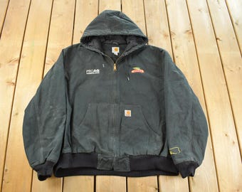 Vintage 1990s Carhartt Thrashed Active Jac Work Jacket / Workwear