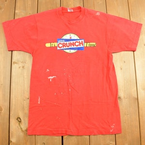 Vintage 1990s Nestle Crunch Chocolate Graphic T-Shirt / Streetwear / Retro Style / Single Stitch / Made In USA / 90s Graphic Tee