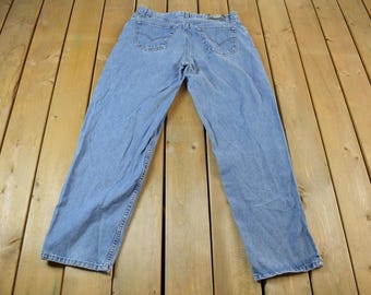 94年USA製 LEVI'S SILVER TAB BAGGY 34×30 Levis Silver Tab Baggy Vintage Jeans - 34x30 – Ropa Chidx