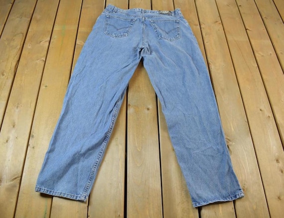Vintage 1990s Levi Silver Tab Straight Loose Jeans Size 34 X 33