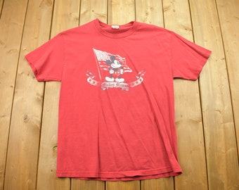 Vintage 1990s Mickey & Co Disney Mickey Mouse Graphic T Shirt / Streetwear Fashion / Vintage Disney