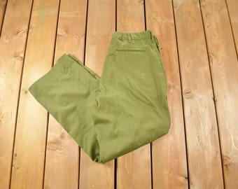 Vintage 1982 OG-107 Military Army Green Pants Size 32 x 31 / Streetwear Fashion / Military & Army / Utility Pant / Button Fly