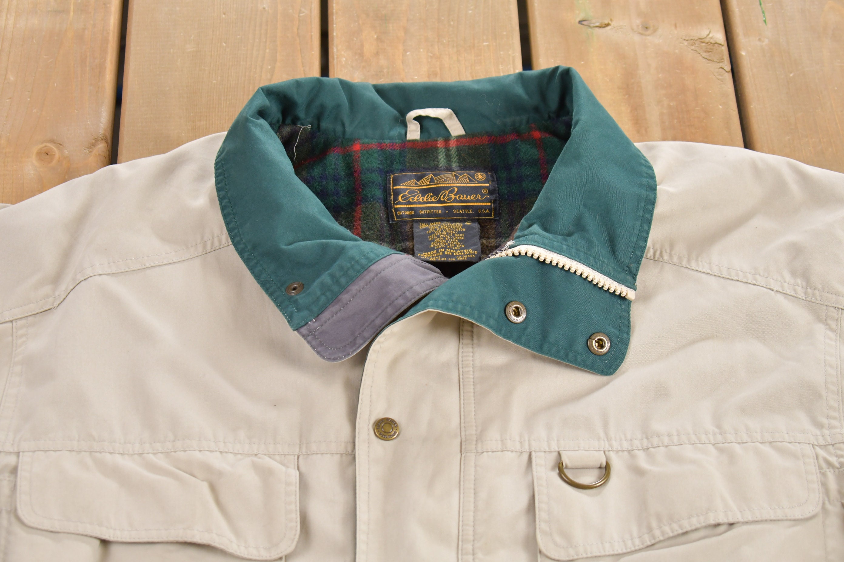 Vintage 1990s Eddie Bauer Field Coat / Vintage Eddie Bauer