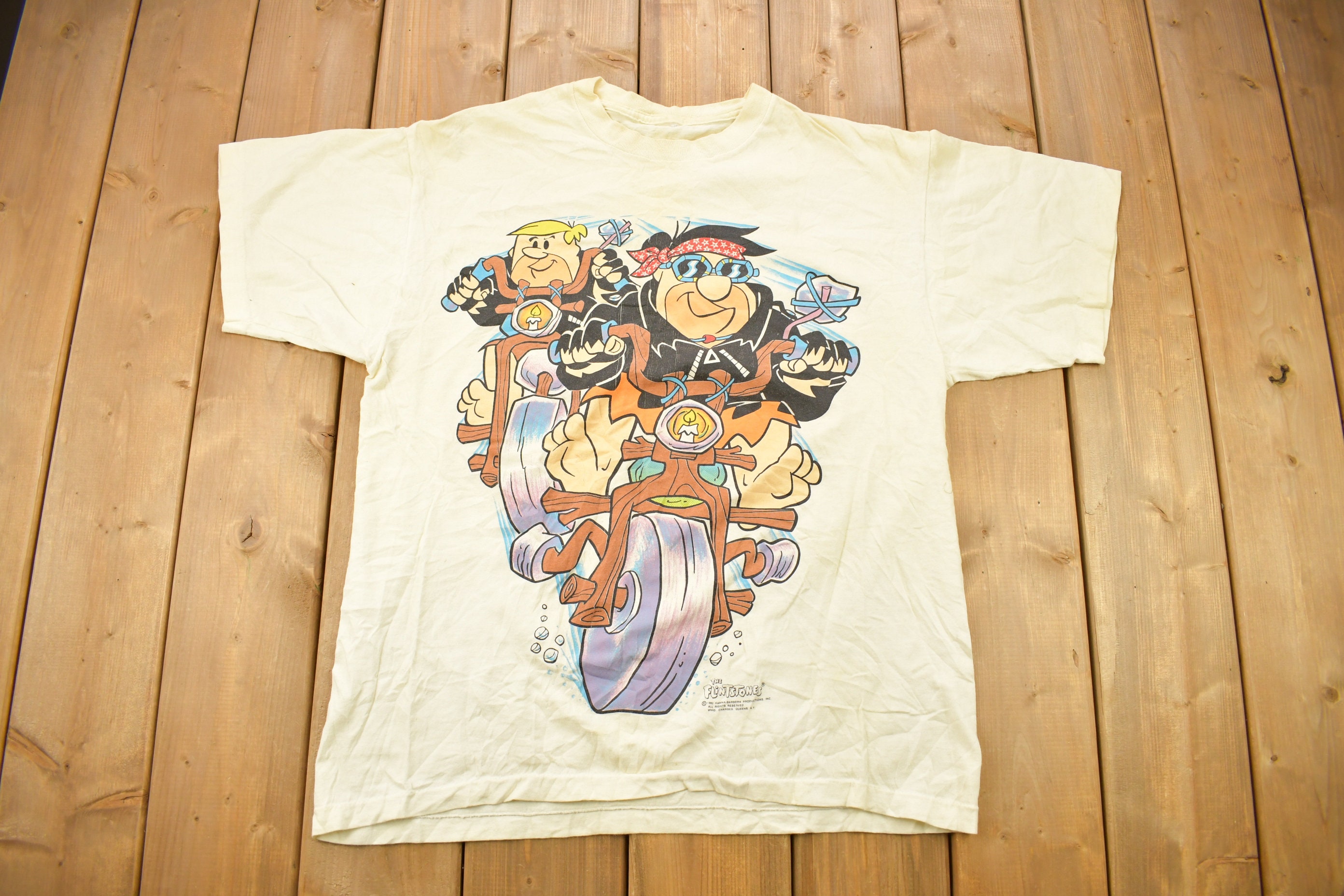 Vintage 1994 the Flintstones Fred Flintstones Double Sided Cartoon