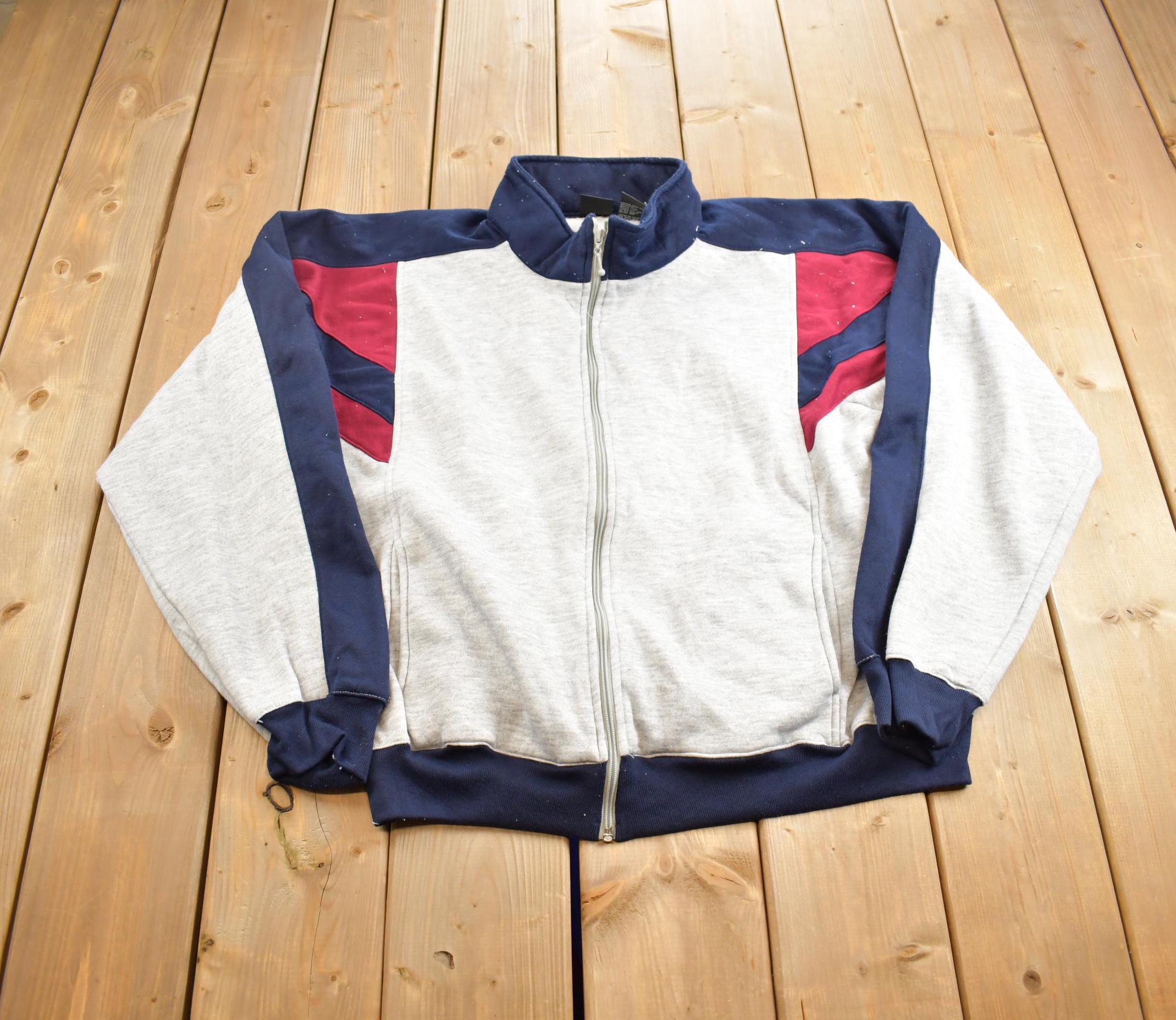 Vintage 1990s Macgregor Blank Zip Up Sweatshirt