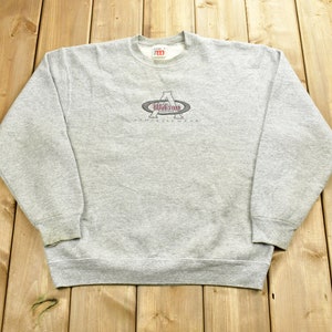 Vintage 1990&#39;s Wilson Athleticwear  Crewneck Sweatshirt / 90s Crewneck / Made In USA / Athleisure / Streetwear / Grey Crewneck