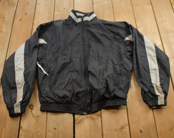 Kurtka wiatrówka Puma z lat 90. XX wieku, zapinana na suwak / Puma z lat 90. / Sportowa / Streetwear / Odzież sportowa / Haft / Bloki kolorów / Wiatrówka 3 M