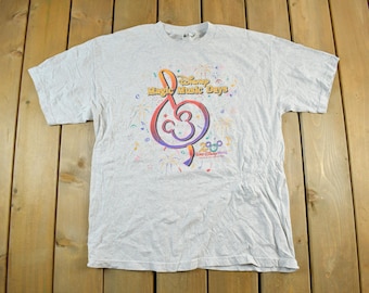 Vintage 2000s Disney Magic Music Days Promo T-Shirt Men's XL / 00s Graphic Tee / Vintage Mickey Mouse / Y2K Disney World